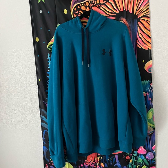 Under Armour Men's Blue Pullover Hoodie - Picture 1 of 5
